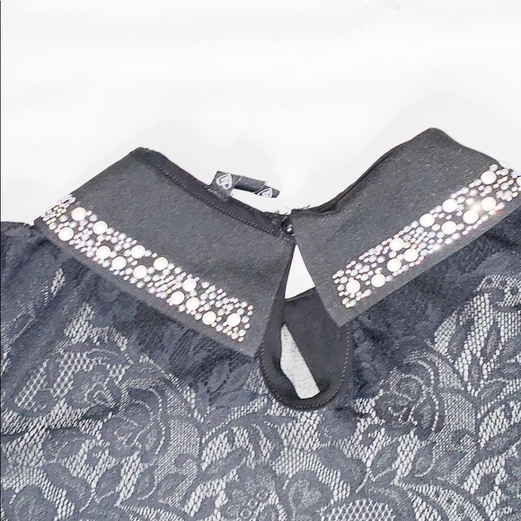 Love Culture | Sheer Top Blouse Black - Picture 3 of 6